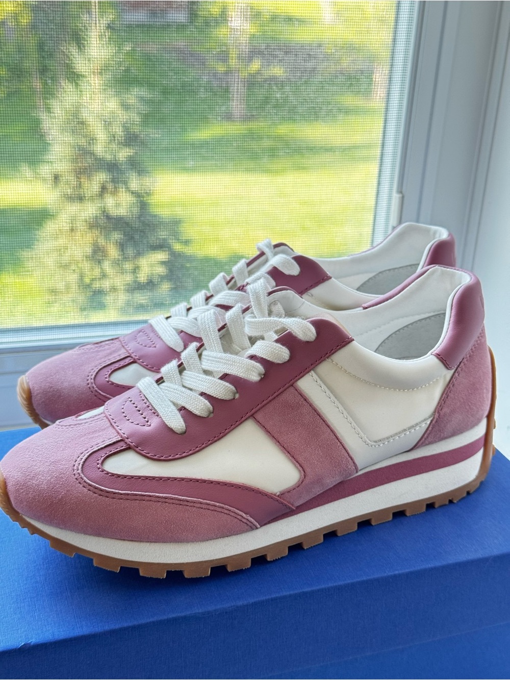 Ralph Lauren Dani Sneaker Rose Mauve/Snow White, Size 8